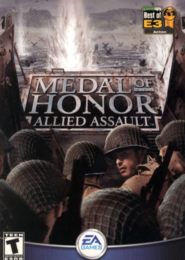 Medal of Honor: Allied Assault video game cover (image courtesy of Electronic Arts and 2015, Inc.).